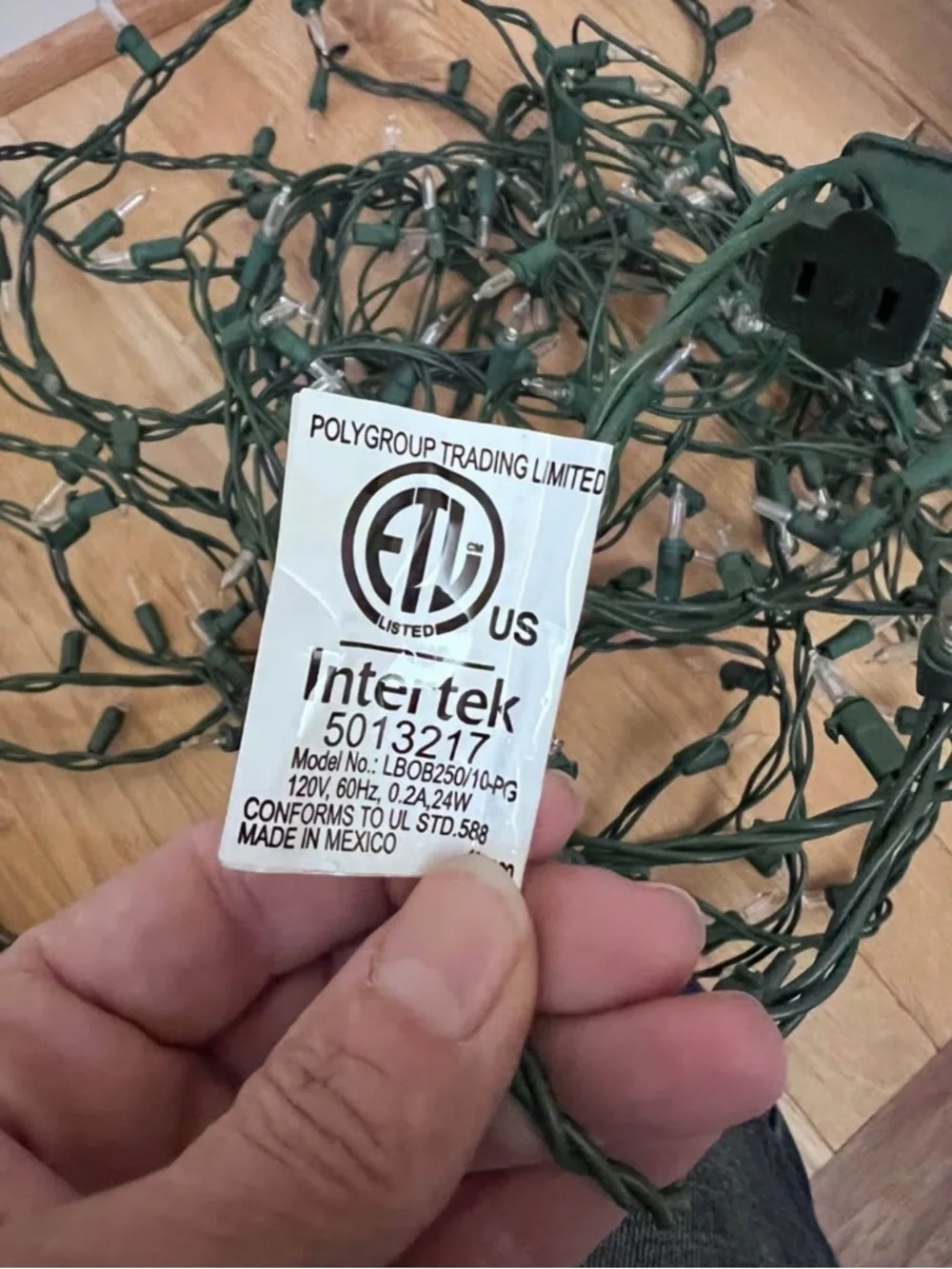 Target 35' White LED Mini String Lights on Green Wire GUC 🌲